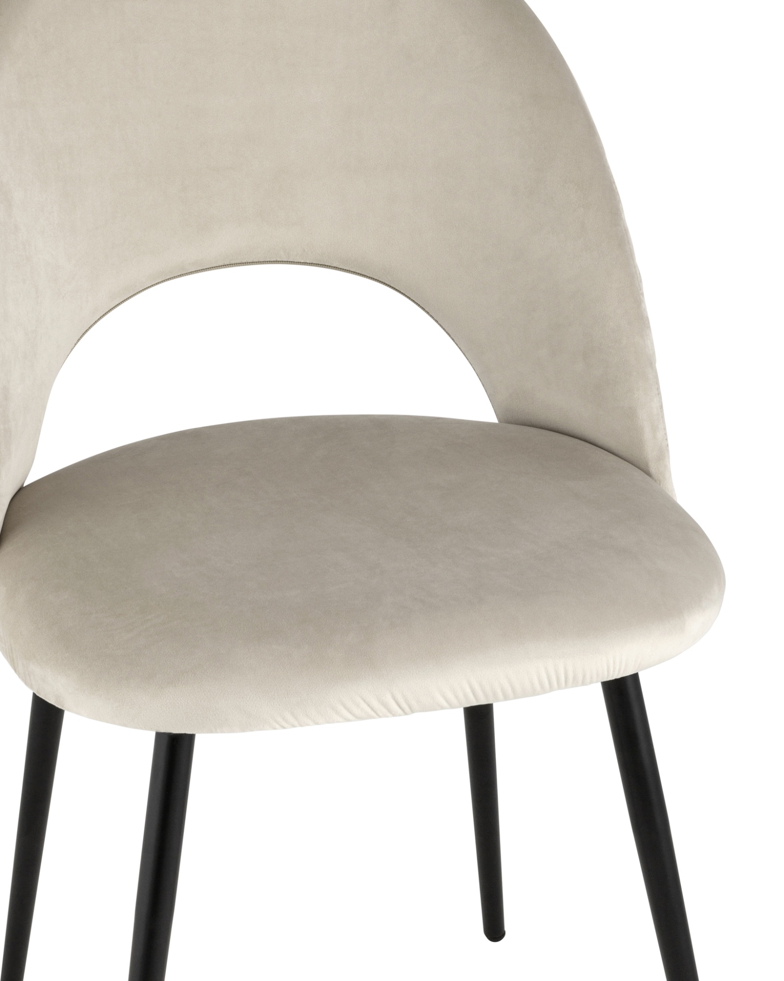 Стул Меган NEW велюр с ромбами бежевый Stool Group