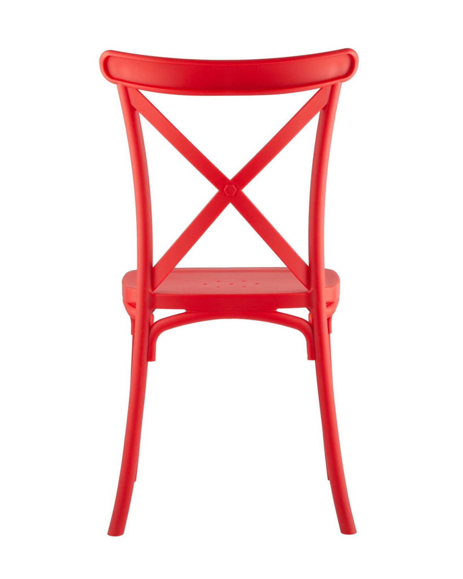 Стул Кроссбэк пластиковый красный Stool Group