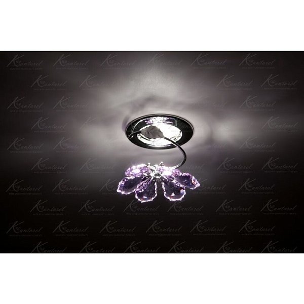 Встраиваемый светильник Kantarel BLOSSOM CD 015.3.1/5 violet