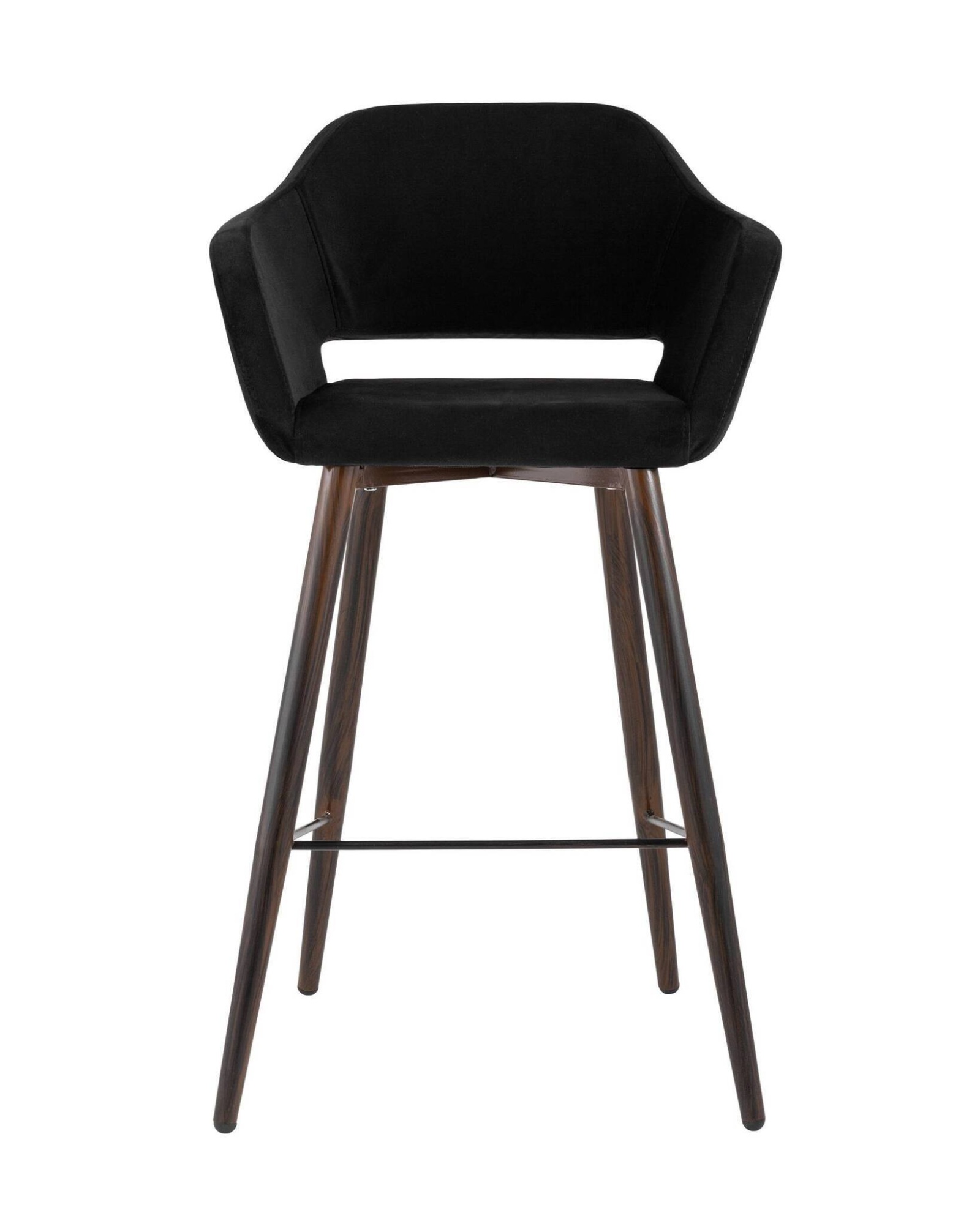 Стул барный Саймон велюр черный Stool Group