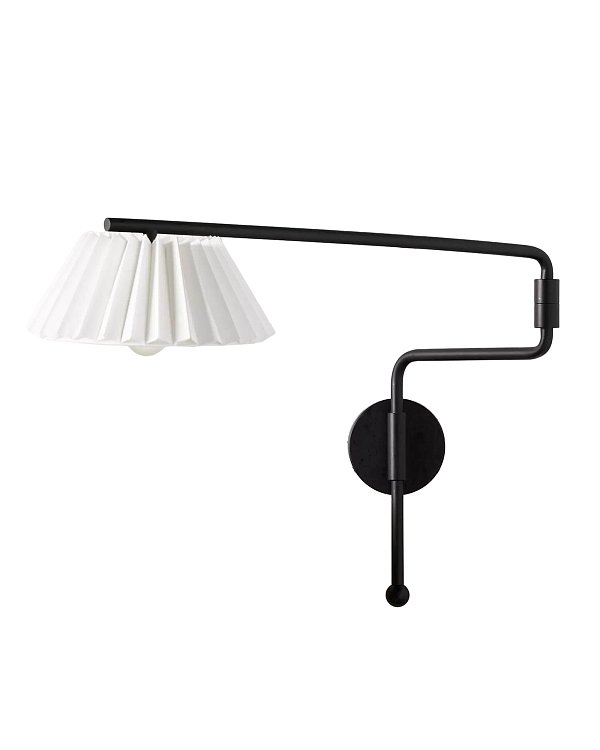 Черное поворотное бра Харриетт [Правое] Louvre Home LHLSC290324SWL