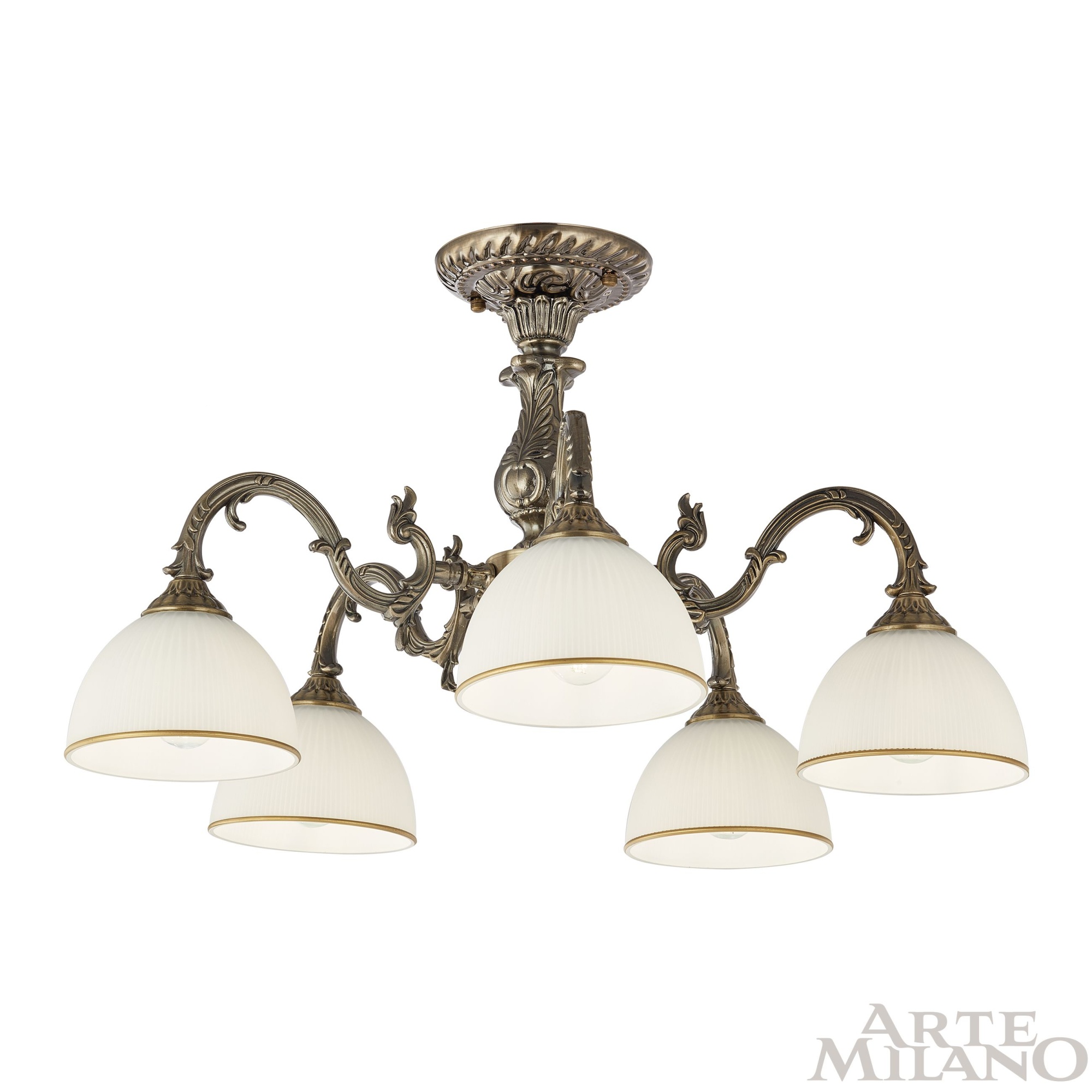 Люстра с плафонами 346410/5 AB Arte Milano