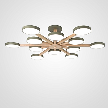 Потолочный светильник TURNA L12 Khaki by ImperiumLoft