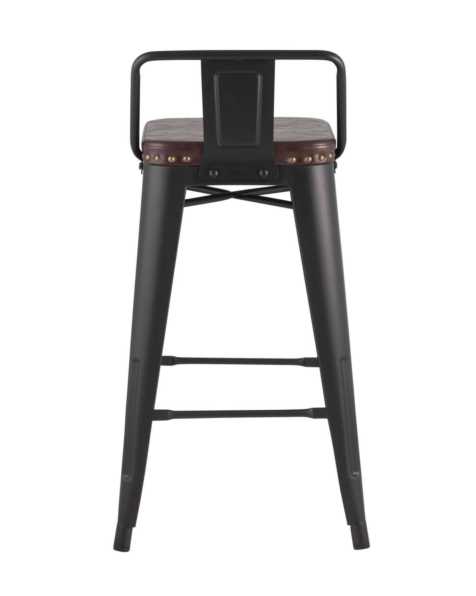 Стул полубарный TOLIX SOFT черный матовый Stool Group