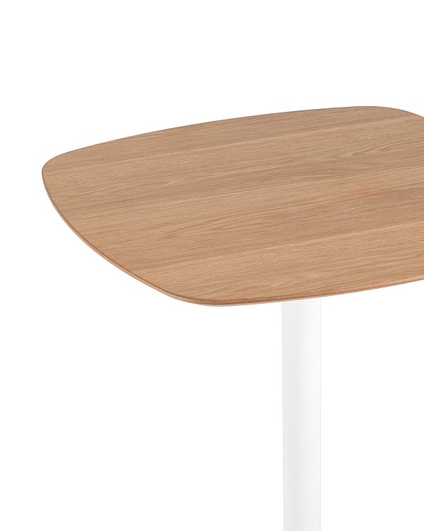 Стол барный Form 60*60 светлое дерево/белый Stool Group