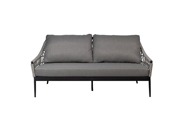 Диван двухместный уличный Марра темно-серый Garda Decor 39AR-10628