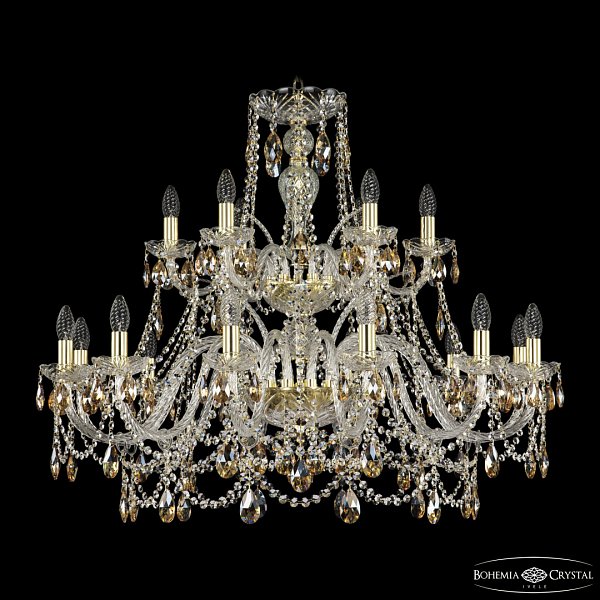 Люстра хрустальная 1411/12+6/360/2d G K721 Bohemia Ivele Crystal