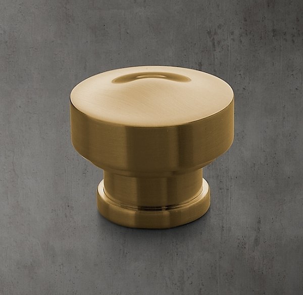 Ручка-кнопка Restoration Hardware Grafton d.3.2 Aged Brass