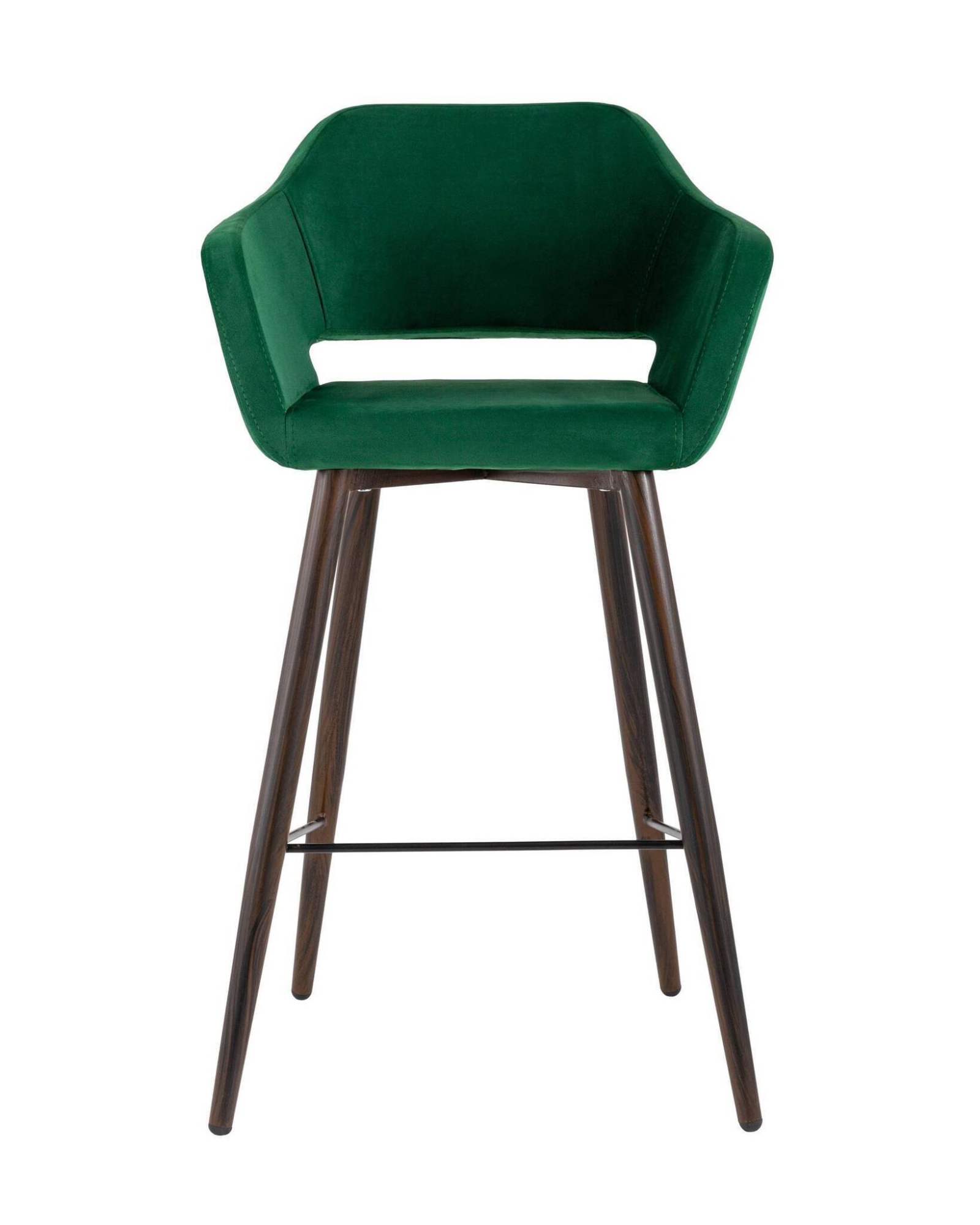Стул барный Саймон велюр темно-зеленый Stool Group