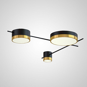 Потолочная люстра CHUTE A Black Gold by ImperiumLoft