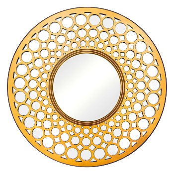 Зеркало BountyHome Round Gold mv411-gold