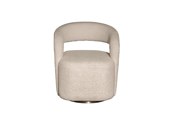 Кресло поворотное Teddy белое 65*70*75 Garda Decor 76AR-73960