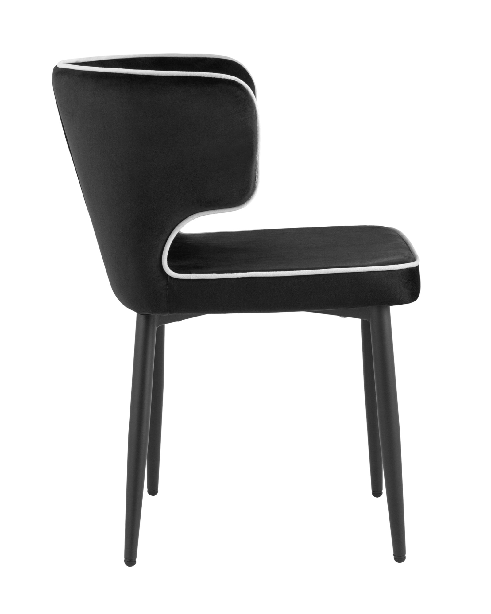 Стул Матео с кантом велюр черный Stool Group