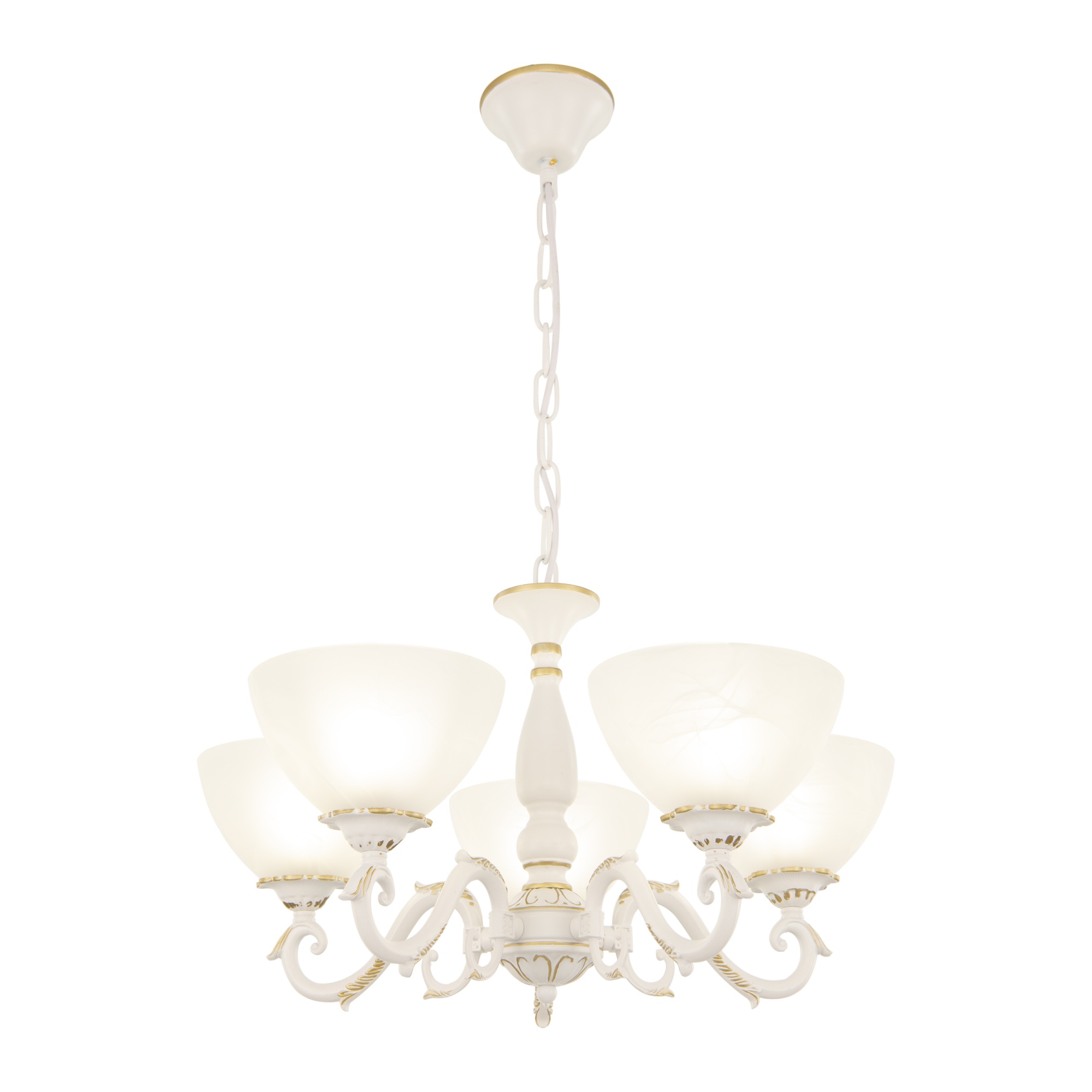 Люстра с плафонами 340518/5 WT+G Arte Milano