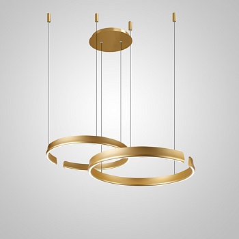 Подвесная люстра VEIKKO COMBO D45+65 Brass by ImperiumLoft