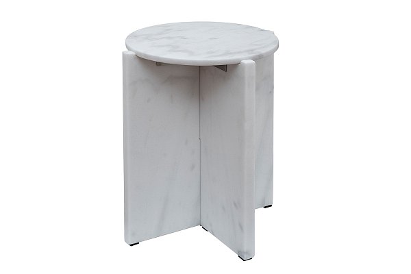 Столик журнальный мраморный белый Garda Decor 46AS-5718