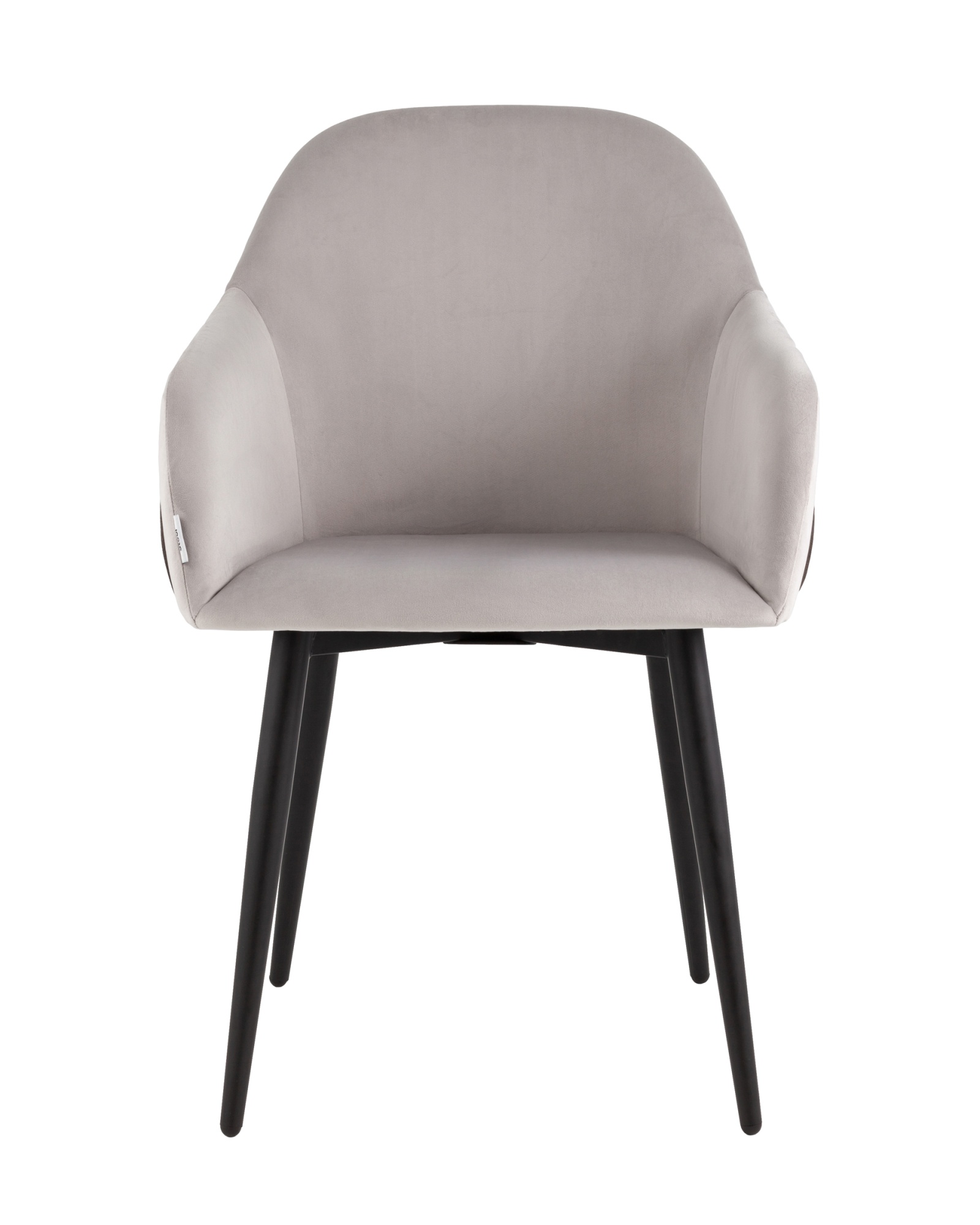 Стул Новел New велюр светло-серый с темно-серой спинкой Stool Group