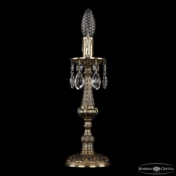 Настольная лампа бронзовая 7025L/1-30 GB Bohemia Ivele Crystal