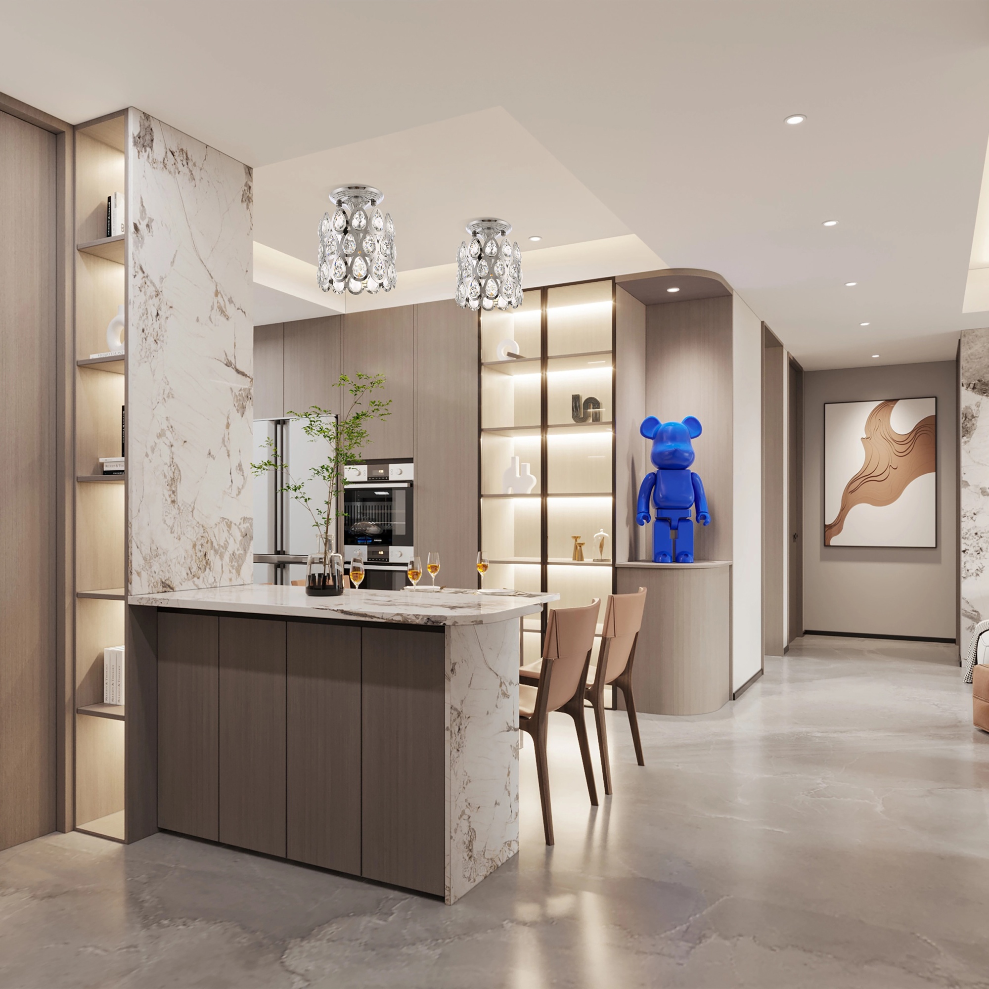 Люстра 371019/1/50/190 CR Arte Milano