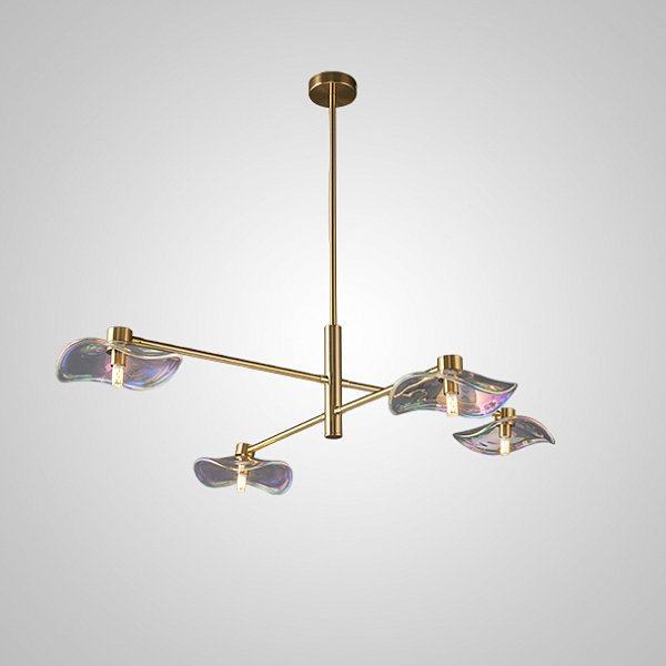 Потолочная люстра MILIAN CH L4 Brass Grey by ImperiumLoft