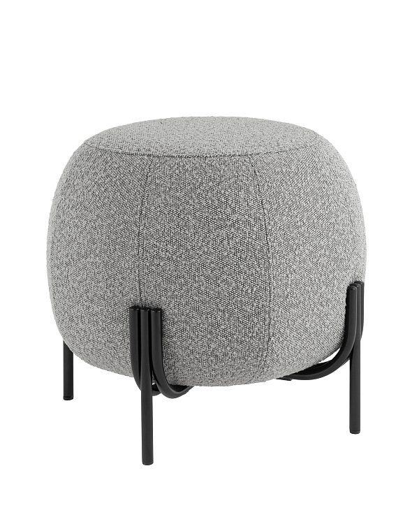 Пуф Флик букле серый Stool Group