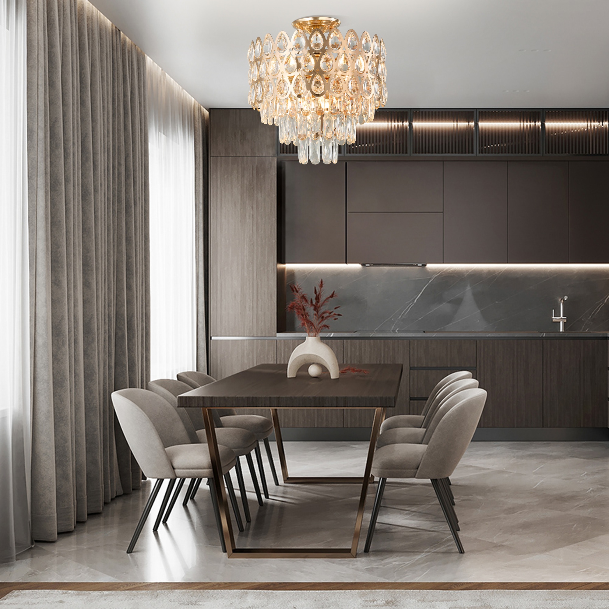 Люстра 372019/6/50/390 GD Arte Milano