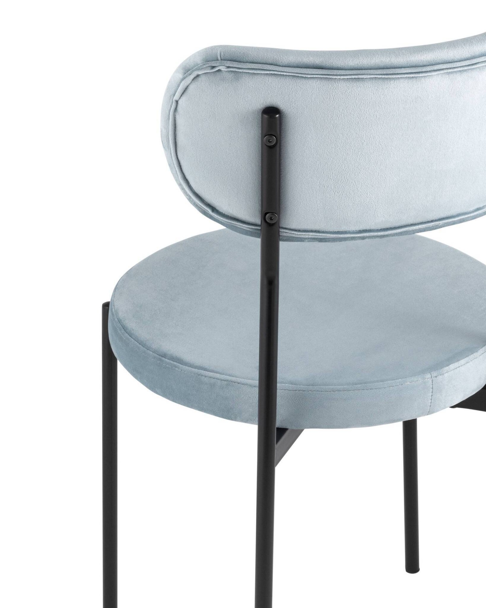 Стул Барбара велюр серо-голубой Stool Group