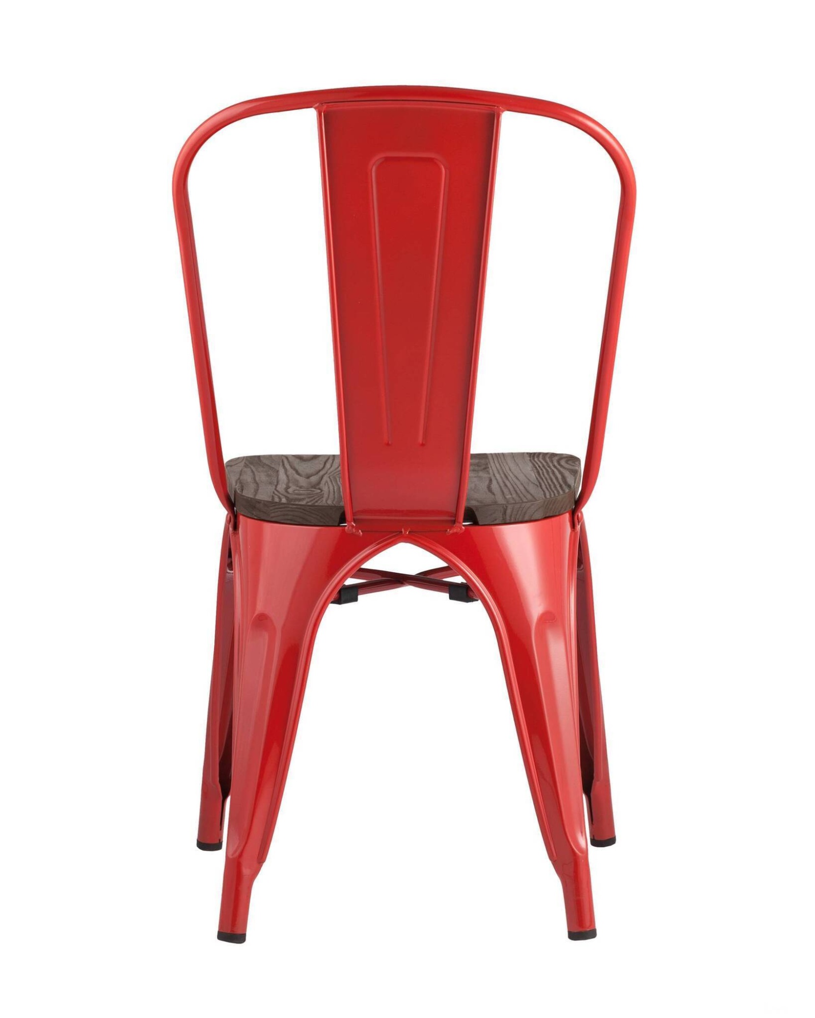 Стул TOLIX WOOD красный глянцевый Stool Group