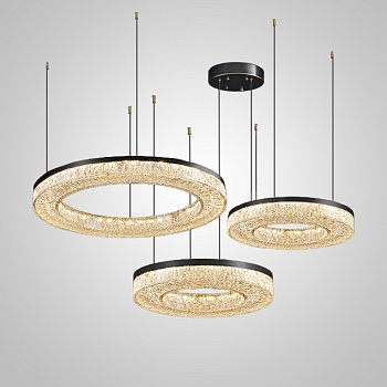 Кольцевая люстра OLAGUS COMBO B Black by ImperiumLoft