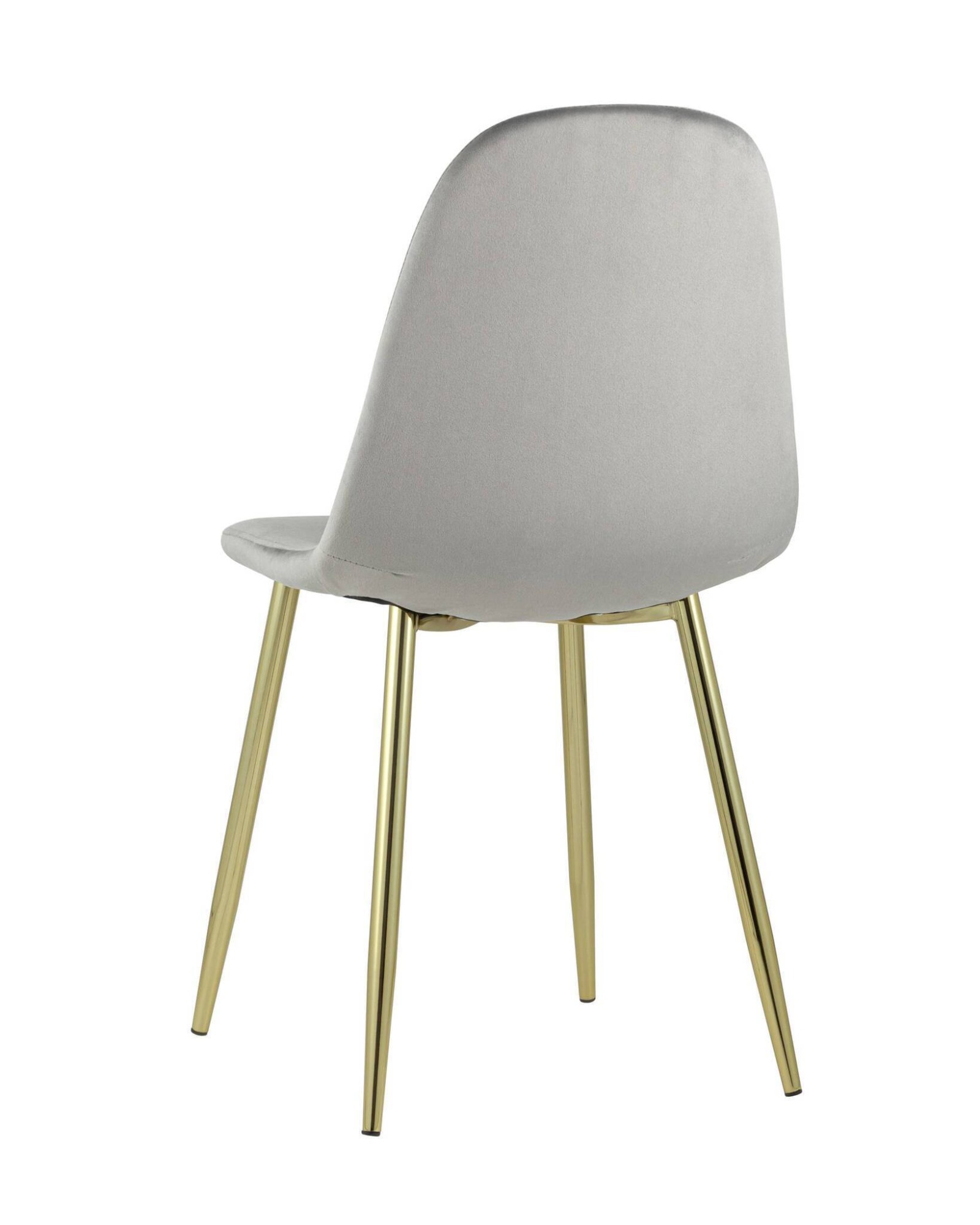 Стул Валенсия велюр серый золотые ножки Stool Group
