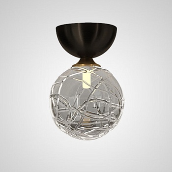 Потолочный светильник INGELA A D12 Black by ImperiumLoft