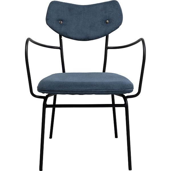 Стул с подлокотниками Viola Blue KARE 87467