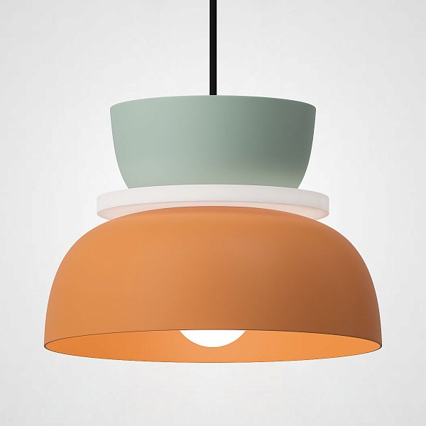 Подвесной светильник ILO D22 mint/orange by ImperiumLoft