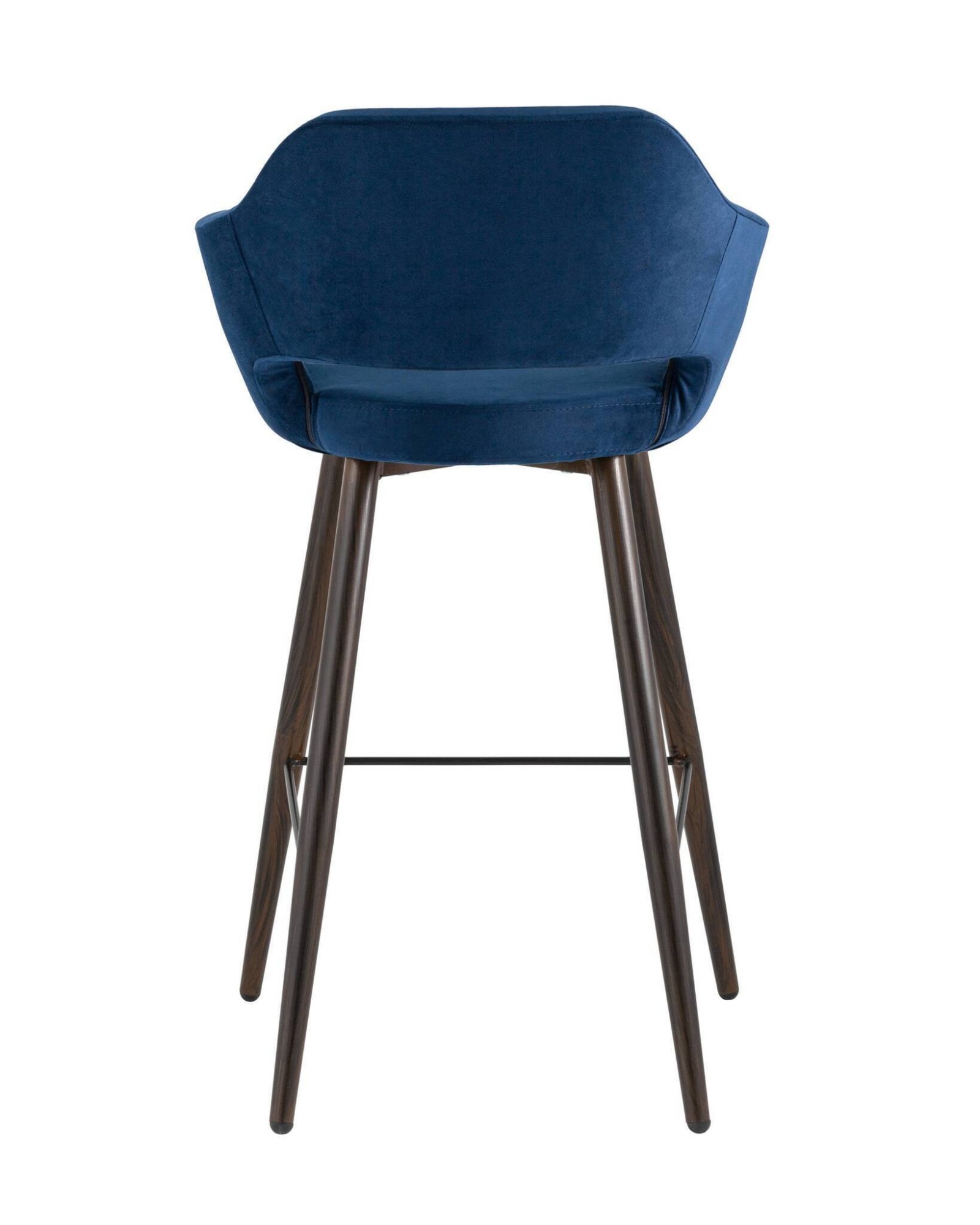 Стул барный Саймон велюр тёмно-синий Stool Group