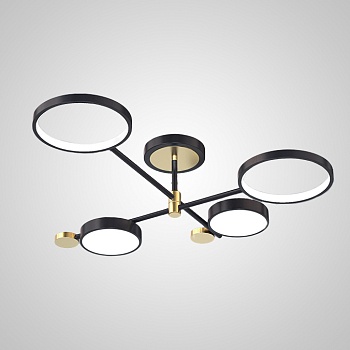 Потолочная люстра MARSA L4 Black by ImperiumLoft