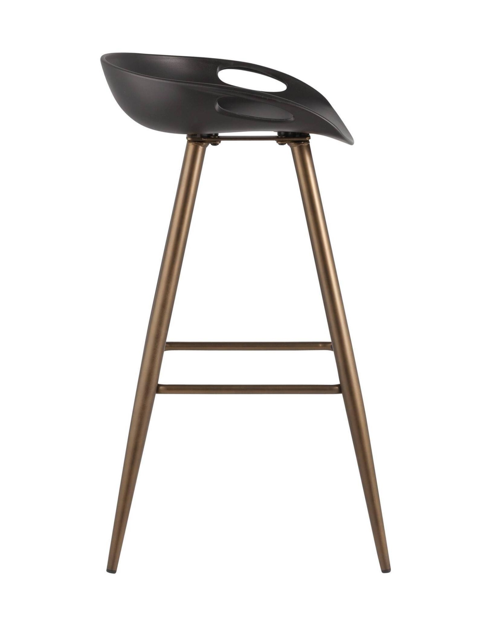 Стул барный Флэш черный, бронзовые ножки Stool Group