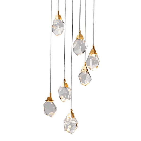 Подвесной светильник  Delight Collection Crystal rock 7 gold