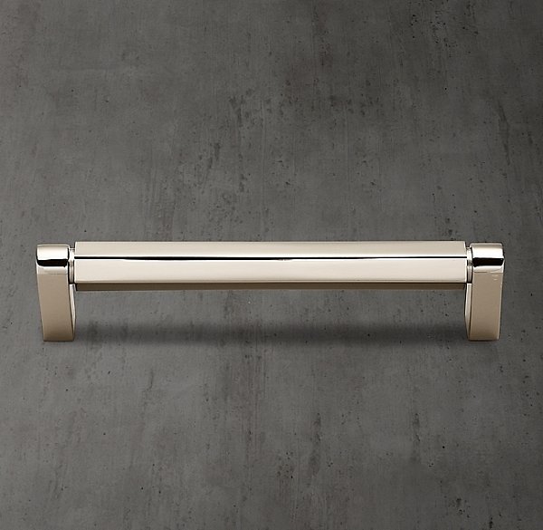 Ручка-скоба Restoration Hardware Lambeth Hex. L.20.3 Polished Nickel