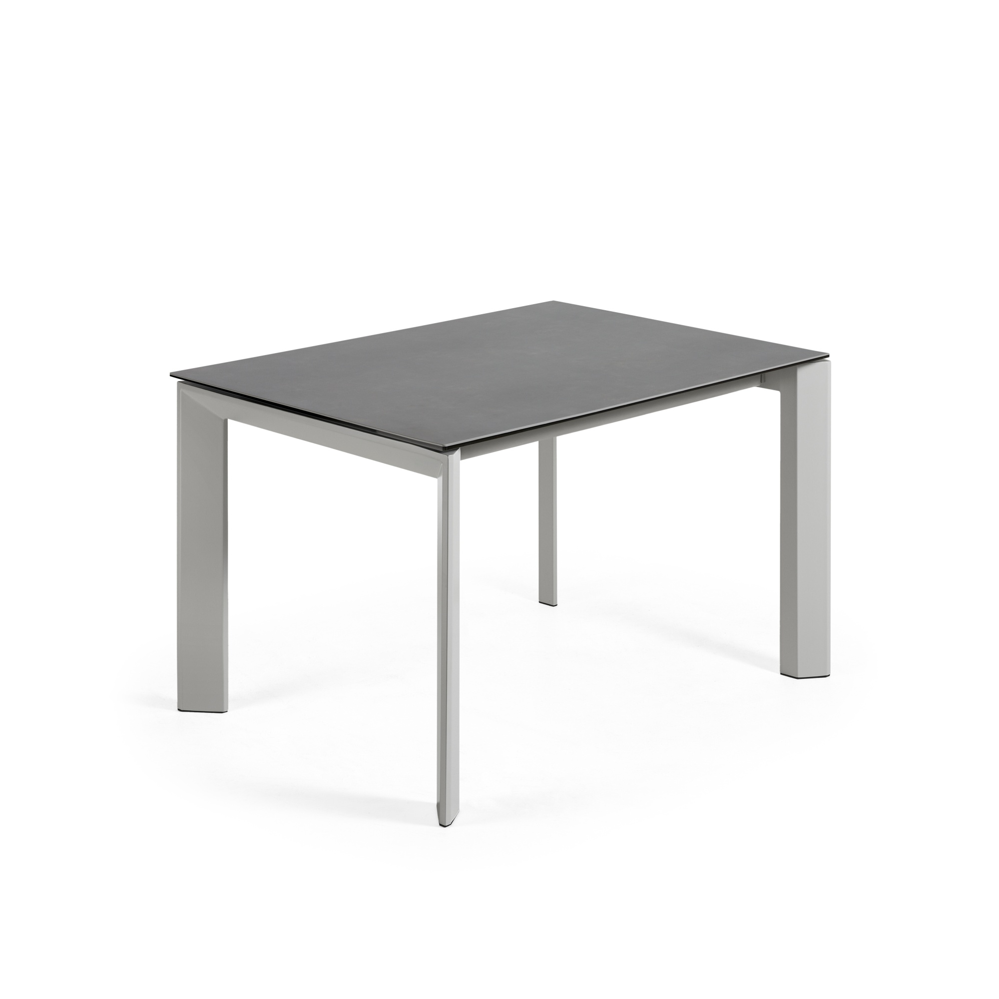 Стол Atta 120 (180) x80 серый керамический Vulcano Roca La Forma (ex Julia Grup)