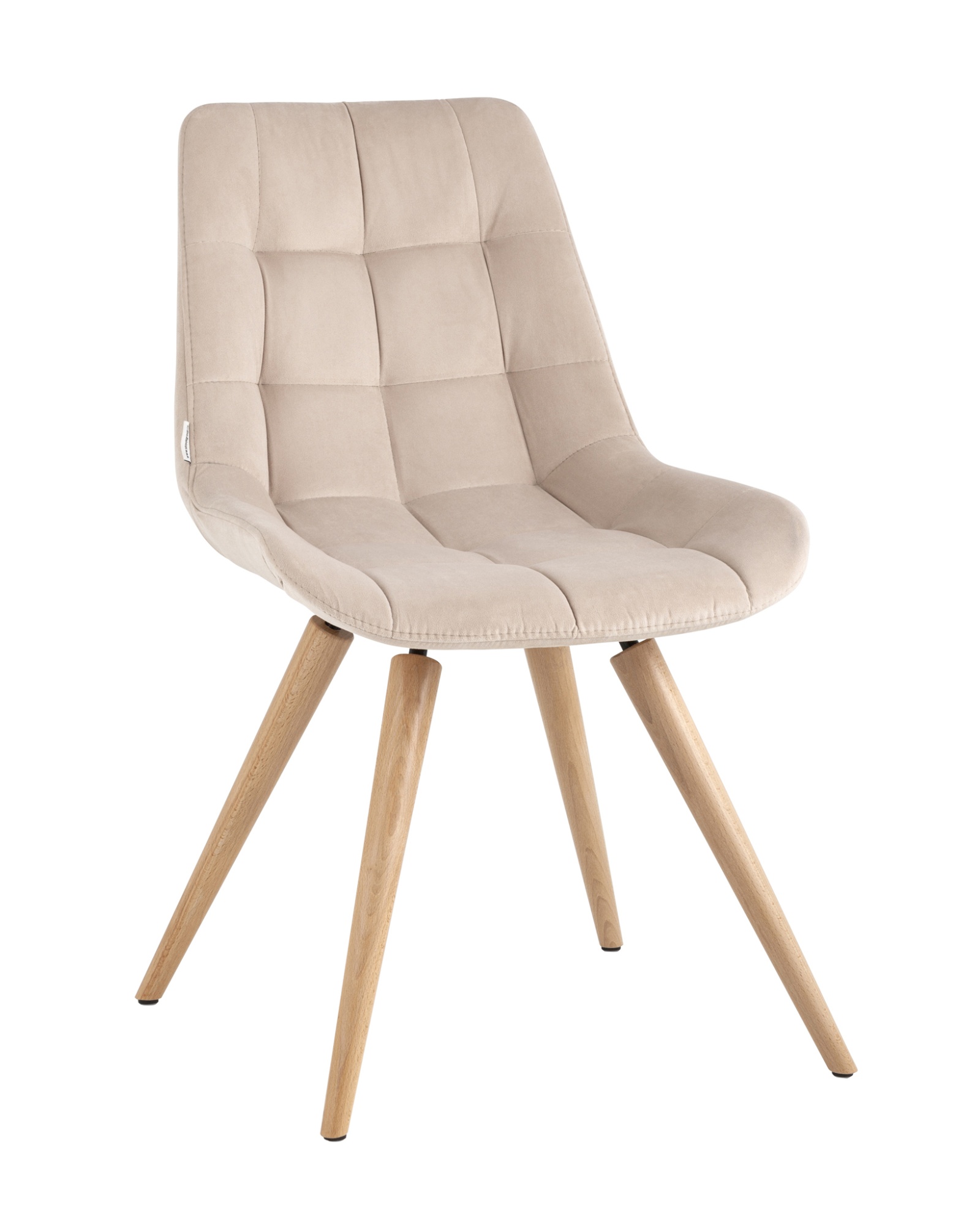 Стул Флекс на деревянных ножках велюр бежевый Stool Group