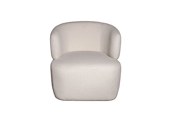 Кресло Tirolo букле белое 73*79*76 Garda Decor 87YY-24042