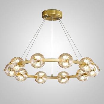 Кольцевая люстра SEMUND D80 Brass by ImperiumLoft