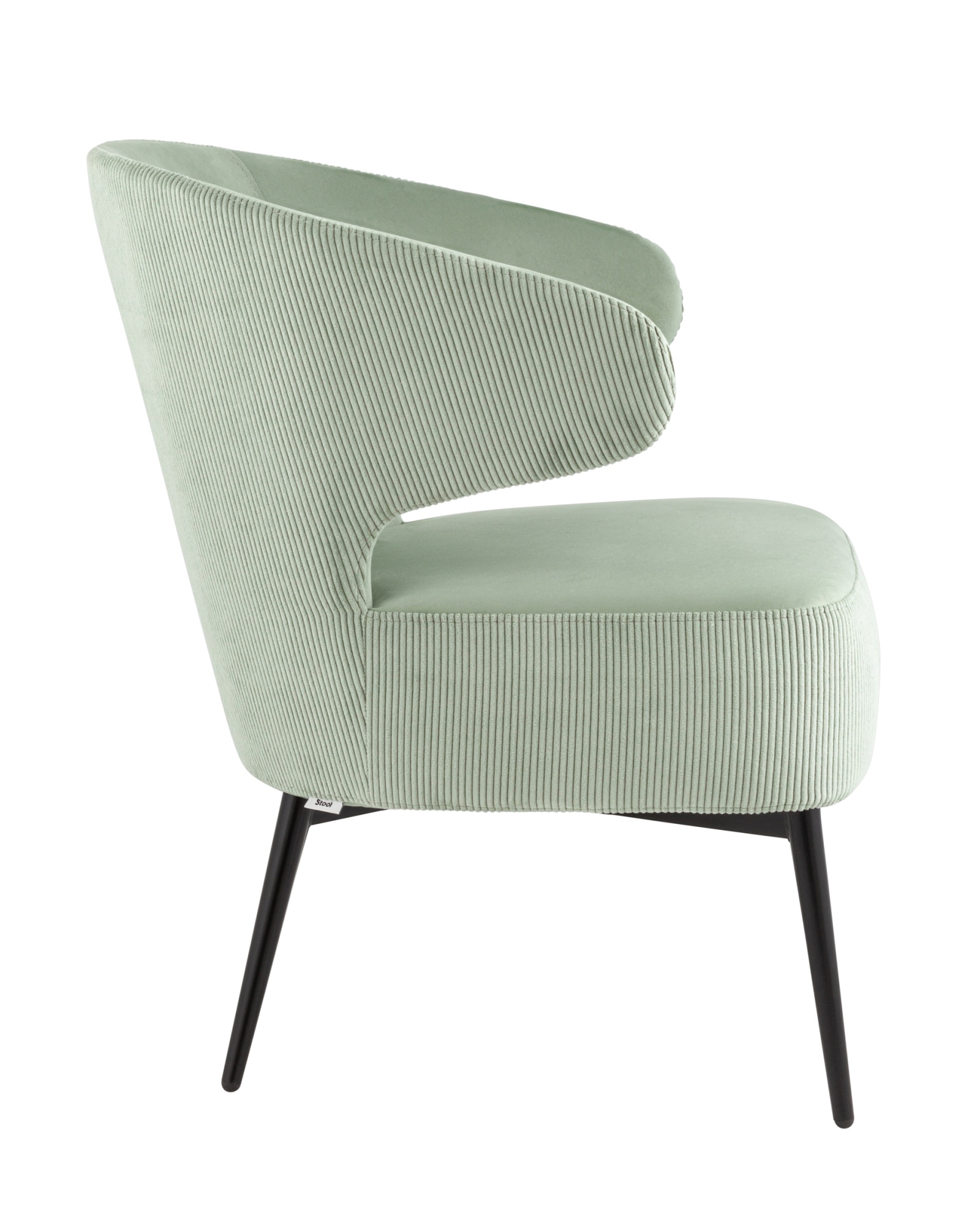 Кресло лаунж Royal Stripes велюр фисташковый Stool Group