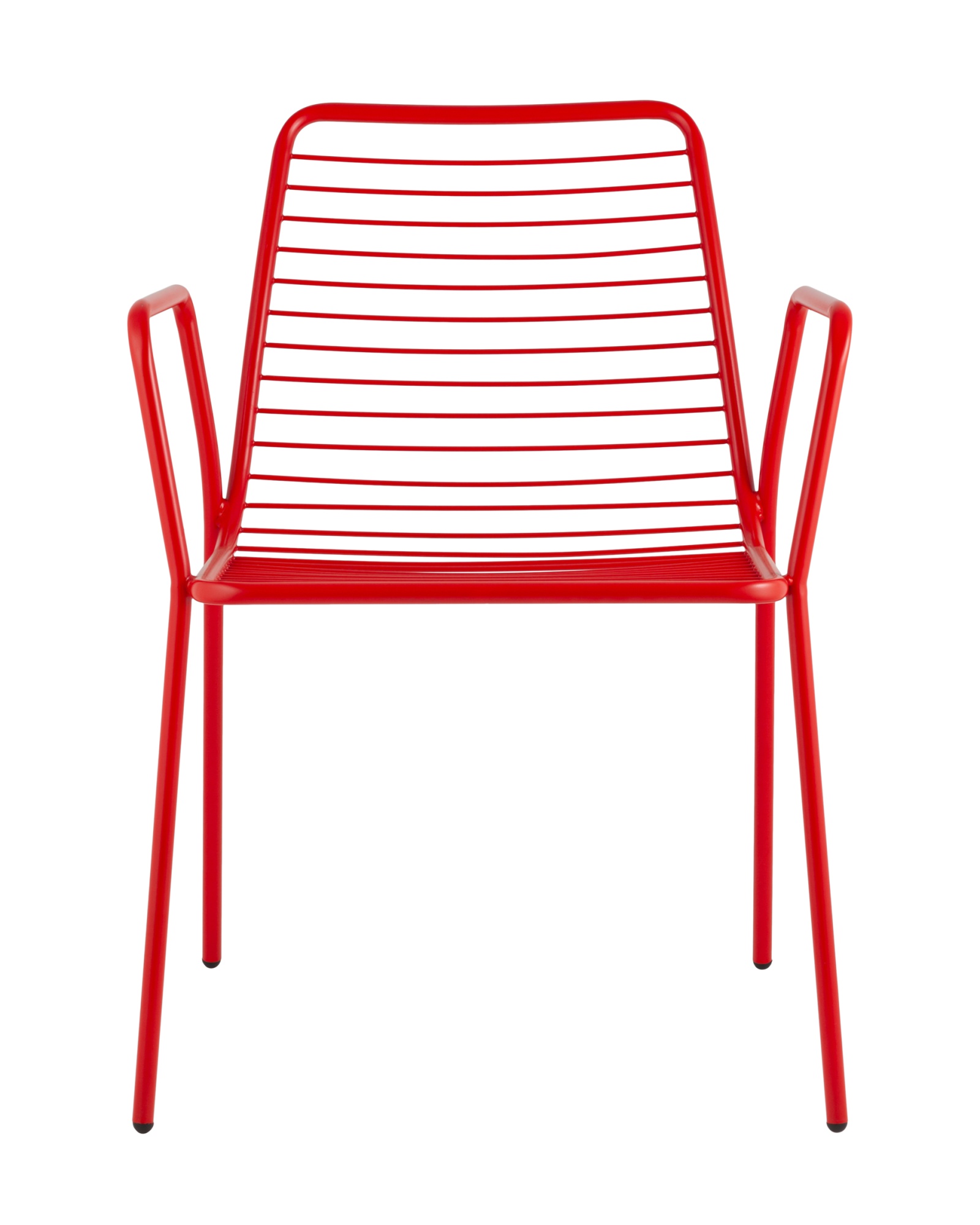 Стул с подлокотниками Дели металл красный Stool Group