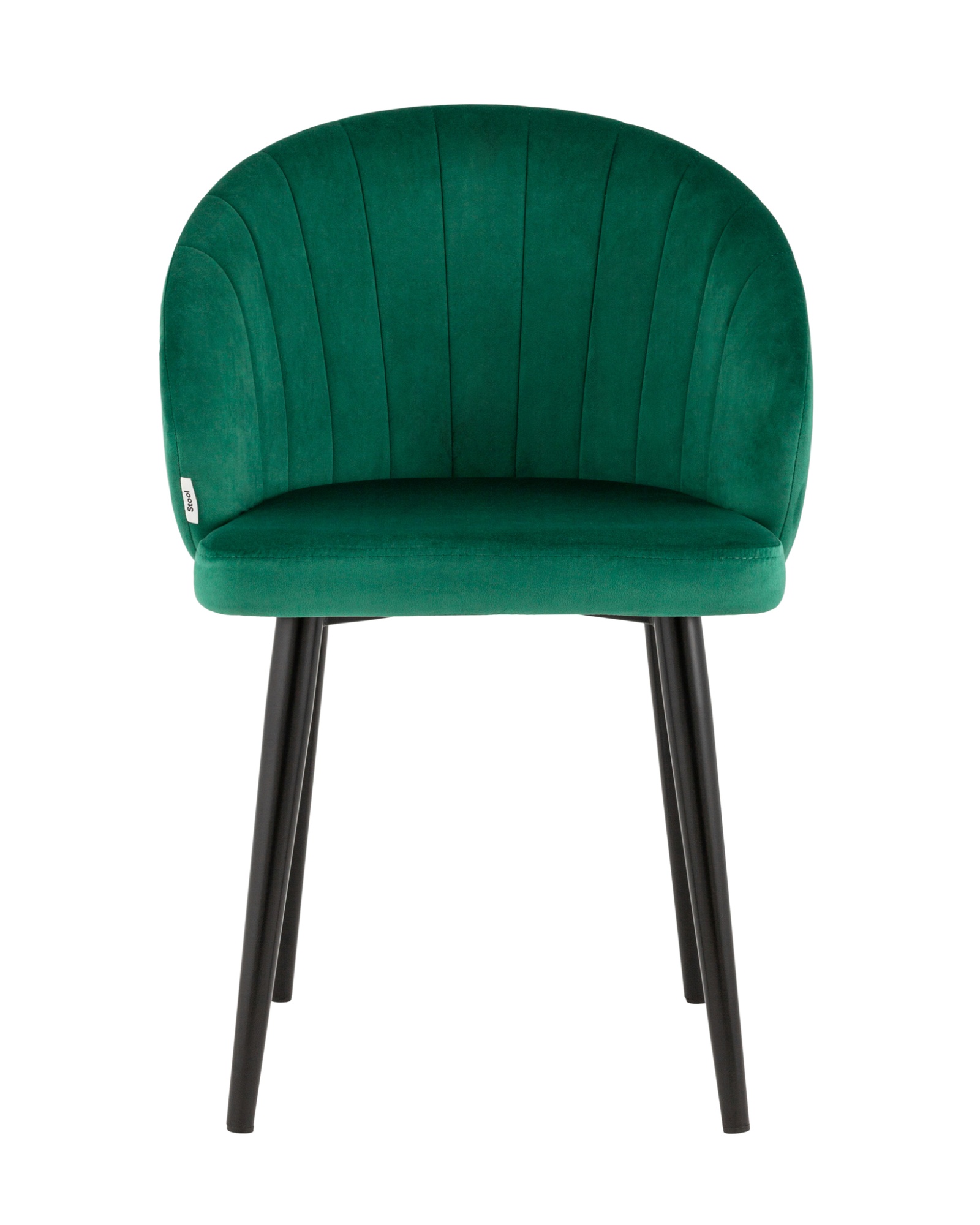 Стул с подлокотниками Брюссель велюр зелёный Stool Group