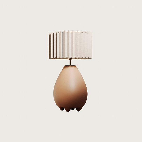 Настольная лампа Obrie Matt brass с абажуром 4024 Aromas del Campo