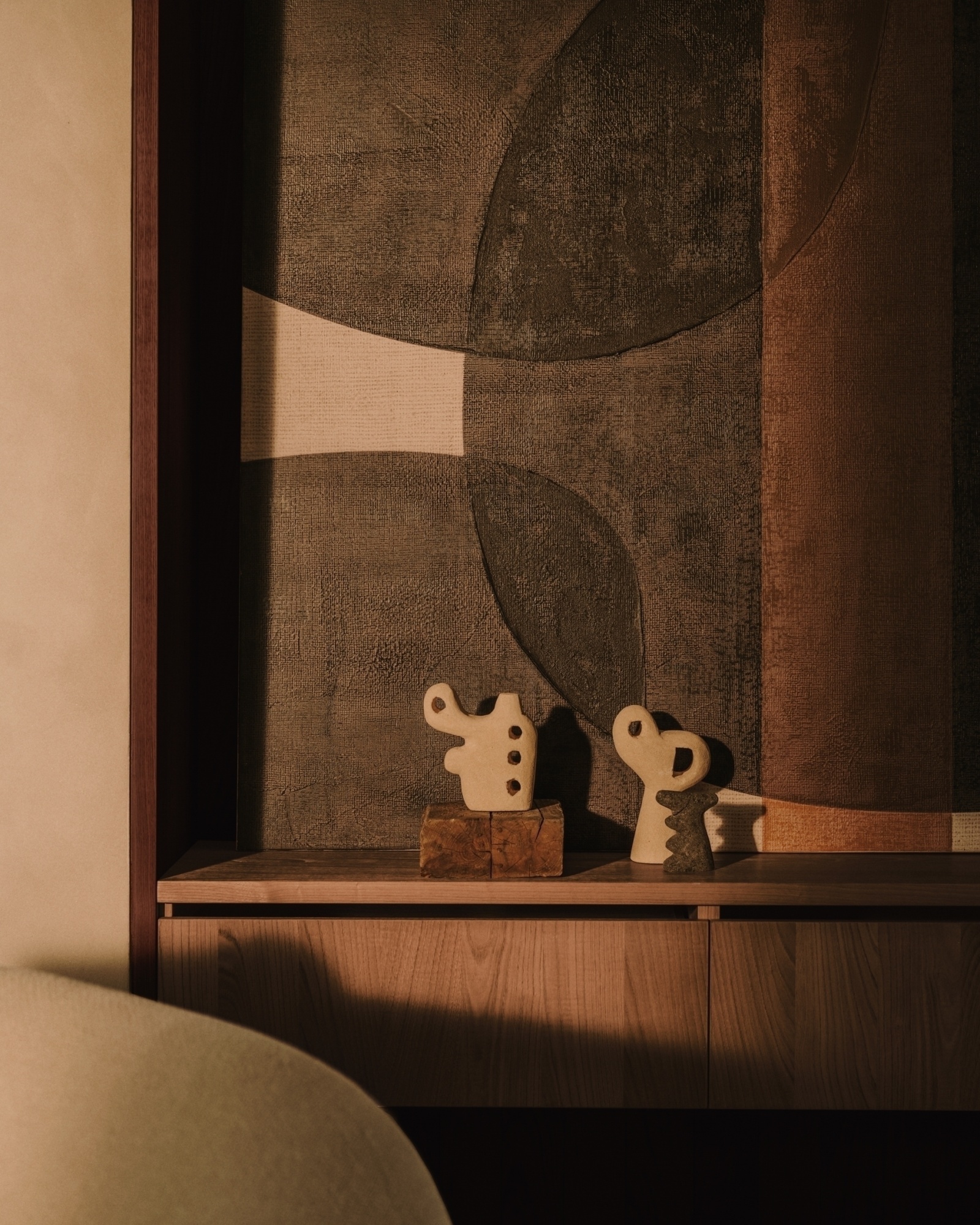 Скульптура из камня Arif в бежевом цвете 20 см La Forma (ex Julia Grup)