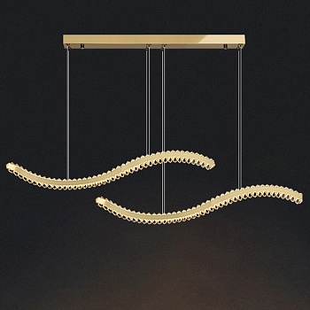 Подвесной светильник BERTOLDA W DUO B L150 Brass by ImperiumLoft