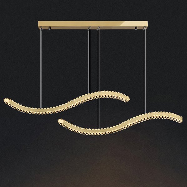 Подвесной светильник BERTOLDA W DUO B L150 Brass by ImperiumLoft