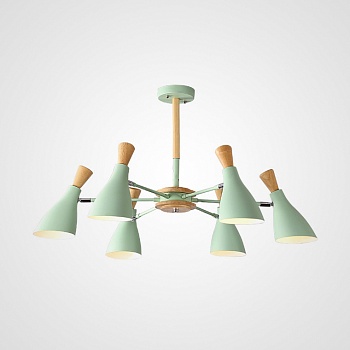 Люстра на штанге TUNE L6 Green by ImperiumLoft